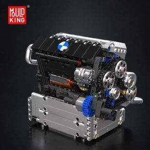 Конструктор Mould King двигун BMW s55 engine 744 деталі 10213 10213MK фото