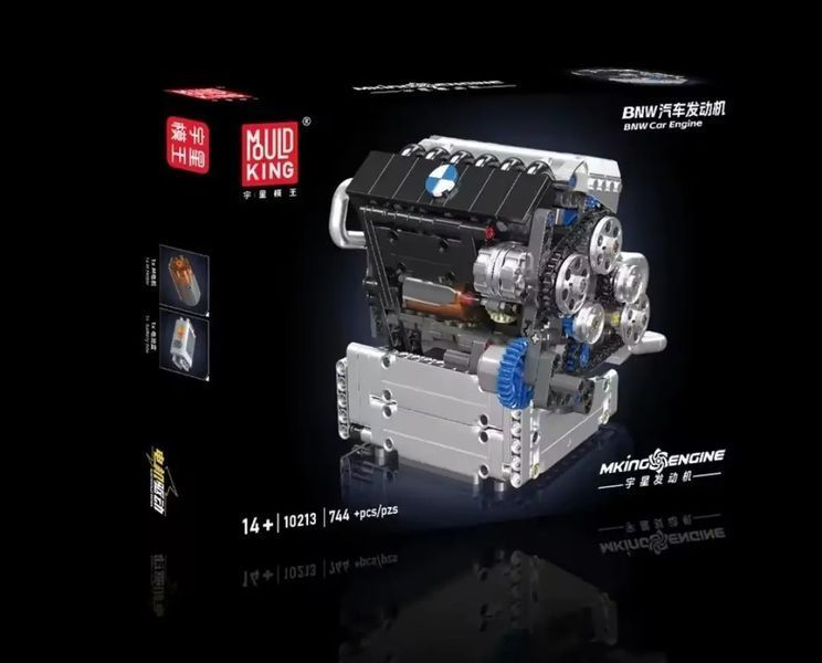 Конструктор Mould King двигун BMW s55 engine 744 деталі 10213 10213MK фото
