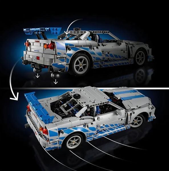 Конструктор Nissan Skyline GT-R (R34) 1410 деталей Подвійний форсаж 42210L фото