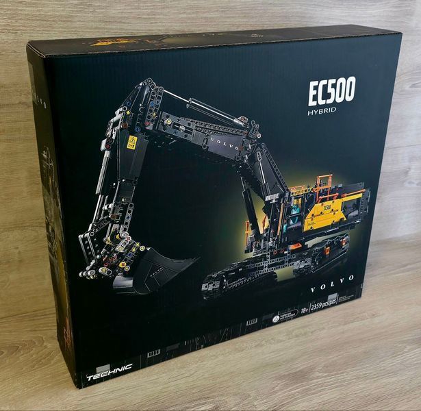 Конструктор Екскаватор Volvo EC500 Hybrid Підйомний кран будівельний 42215L фото