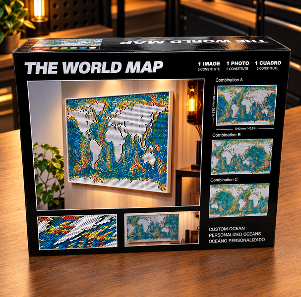 Конструктор-картина Мапа світу World Map 11695 деталей 31203L фото