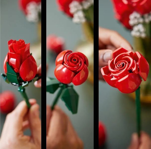 Конструктор flowers Bouquet of Roses 822 деталі букет троянд Botanicals 10328L фото