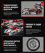 Конструктор Audi R8 Le Mans 2426 деталей з підсвіткою 1:8 YC-23044 фото 5